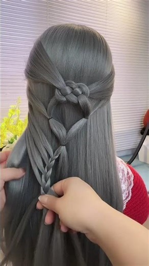 Elegant Heart Braid Hairstyle Tutorial for Long Hair