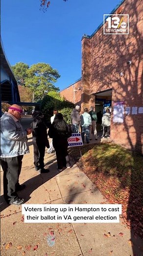 Hampton voters lining up at Kraft Elementary, reporting quick voting process