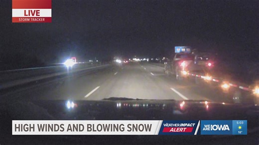 Current road conditions in Iowa after weekend snow