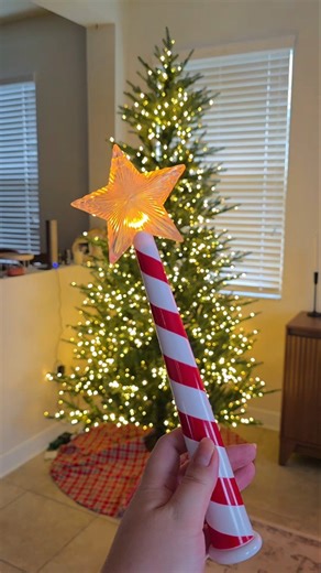 Christmas Tree light up wand ✨️ #christmasdecor #christmaslights #magicwand