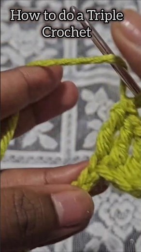 How to Treble Crochet (TR) — Easy Beginner Tutorial 🧶✨