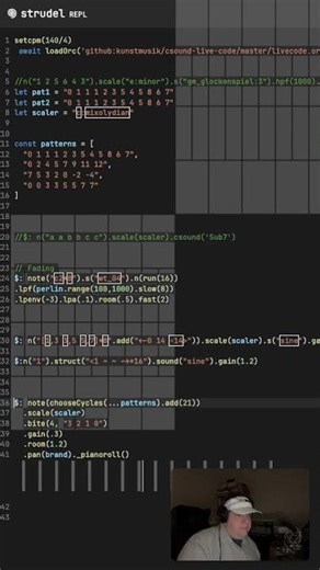 Day 21 of Musical Sketches in #strudel #computerprogramming #generativemusic