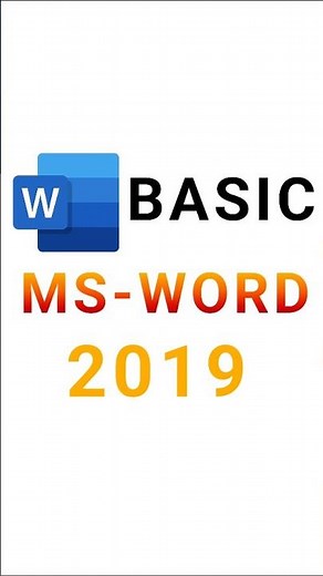 Ms-Word Basic For Beginners 2025 #shorts