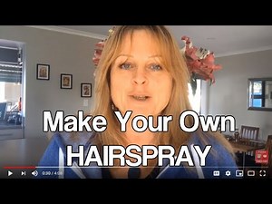How To Make Hairspray At Home - Easy DIY Hairspray Recipe