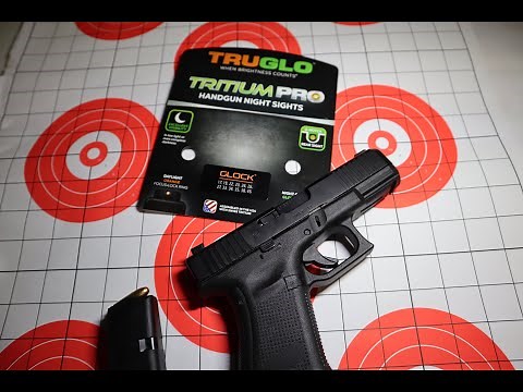Glock 19 gen5 night sights install ( Tru Glow Tritium Pro Sights )