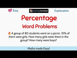 Percentage Word Problems