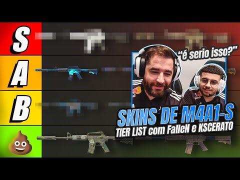 FalleN e KSCERATO opinando sobre as skins de M4A1-S