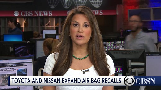 Toyota and Nissan expand Takata airbag recall