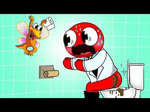 The TRUE STORY of RAINBOW FRIENDS:Red has a problem in the toilet | Roblox Rainbow Friends Animation