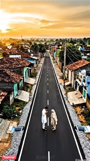 3D Flooded Dirt Street to Proper Drainage Road #ai #shorts #transformation