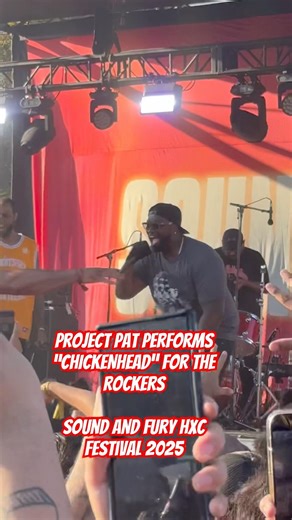 POV: Project Pat performs “CHICKENHEAD” for the rockers Sound and fury fest 2025 #threesixmafia
