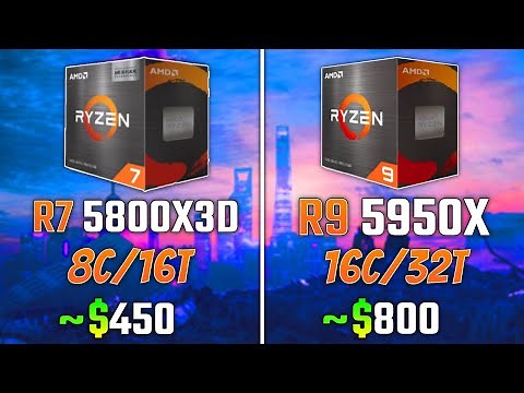 RYZEN 7 5800X3D vs RYZEN 9 5950X | Test in 5 Games | 1440p