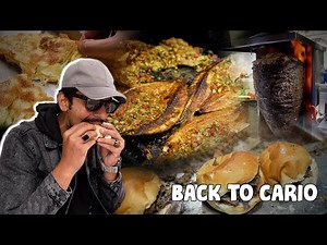 BACK TO STREET FOOD IN CAIRO - EXTREME LEVEL Egyptian Shawarma, Shhrimps Sandwich & Dinameet