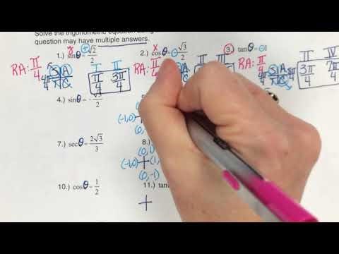 Dec 11 Solving Basic Trig Equations