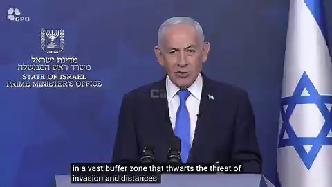 🇮🇱🇵🇸🇸🇾🇱🇧 Netanyahu says Israel has created deep “security zones” beyond its borders.He points to Gaza, Syria and parts of Lebanon.He claims these zones are meant to prevent infiltration and push threats away from Israeli communities.