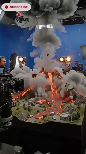 “VOLCANO UNLEASHED: The Movie Magic Behind the Eruption” 🌋🎬 #behindthescenes
