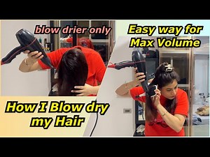 How I blow dry my Hair for Max Volume | Easy At-Home Voluminous Hair Tutorial | Sejal