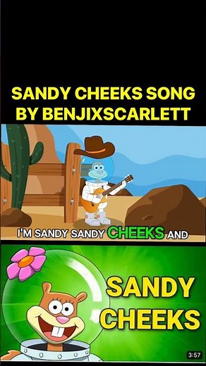 Sandy Cheeks Song 🎶 (Battle For Bikini Bottom Movie! SpongeBob SquarePants Song Trend)
