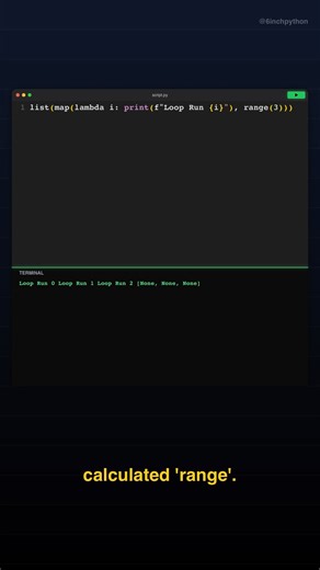 Single-line Python loop without 'for' or 'while'? 🤯 #PythonHacks #CodeMystery