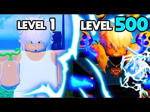 EU FUI DO NÍVEL 1 AO 500 EM 𝟭𝟬 𝗛𝗢𝗥𝗔𝗦 NO GRAND PIECE ONLINE... (ROBLOX)