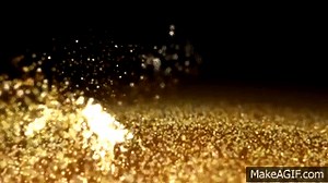 Gold Dust wind Particles hd Background on Make a GIF
