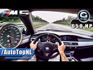 BMW M5 V10 BI-SUPERCHARGED G POWER AUTOBAHN POV by AutoTopNL