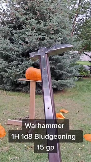 The warhammer is a martial weapon. However I feel #wotc missed the mark with this weapon. It should be able to deal Bludgeoning and piercing damages. #HausLabsFoundation #history #sword #medieval #dndtok #fantasy #dnd5e #xyzbca #dungeonsanddragons #dndtiktok #dnd #roomandbard #homebrew