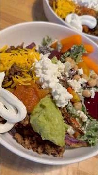 Green Goddess Salad & Okinawan Sweet Potato Taco Bowl