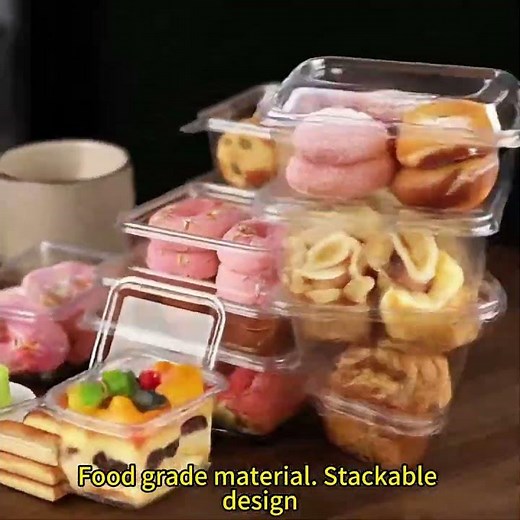 Clear PET Dessert Containers with Dome Lids Bakery Packaging Wholesale | Sunyo Plastic #sunyoplastic
