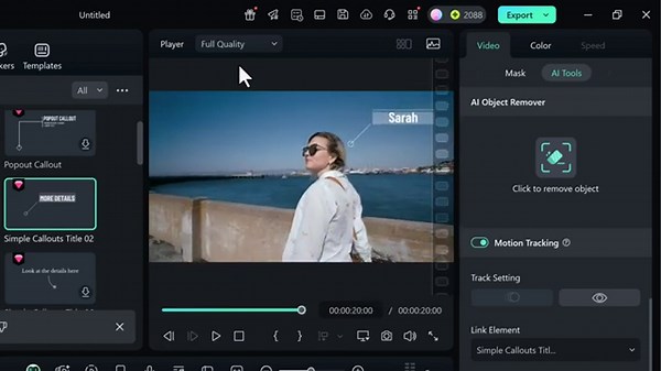 How to Track Moving Objects in Filmora | Motion Tracking Tutorial