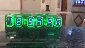 The VFD clock III - IV-22 vacuum fluorescent display tubes