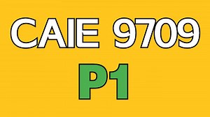 CIE数学p1 ALevel纯数P1（9709）A-Level Pure Mathematics P1【CAIE考试局】