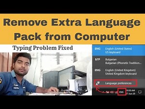 How to remove the extra, unwanted language keyboard layout in Computer typing | Explained in English