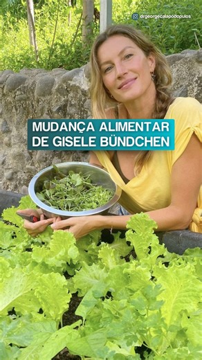 Dr George Calapodopulos | Saúde e Longevidade on Instagram: "Aos 43 anos, Gisele Bündchen compartilha um relato importante sobre saúde e autocuidado. Ela conta que precisou transformar completamente a alimentação após perceber que o consumo frequente de alimentos ultraprocessados impactou diretamente sua saúde, levando inclusive a crises de pânico ainda aos 22 anos. A mudança alimentar foi determinante para recuperar o equilíbrio físico e emocional, reforçando como a nutrição adequada influencia