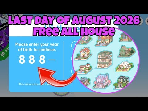 Last Day Of August 2026 For Free Unlock All House! 100% With Proof Toca Life World | Free Code