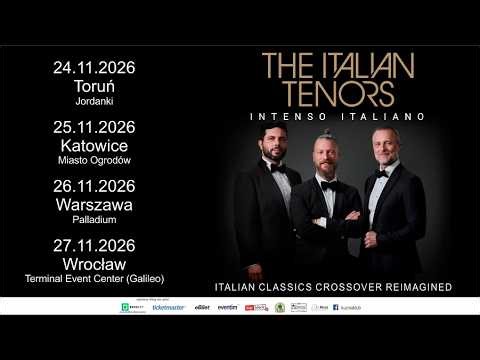 The Italian Tenors pierwszy raz w Polsce! Toruń, Katowice, Warszawa, Wrocław już w listopadzie 2026!