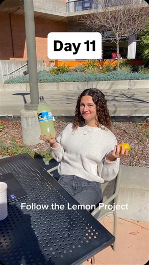The Lemon Project on Instagram: "Day 11 - The Lemon Project 🍋 How often does life give you lemons and lemonade. Follow and like to see tomorrow’s kind deed! . . . #calpolyslo #spreadpositivity #calpoly #goodvibes #collegecommunity"