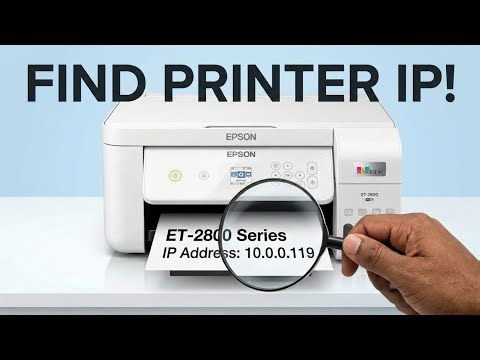 How to find IP address from EPSON printer