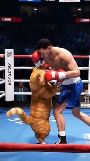 Cat boxing🥊 #boxing #cats #cartoons