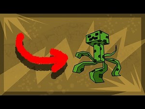 MINECRAFT | How to Draw Mutant Crawler CREEPER! Digital