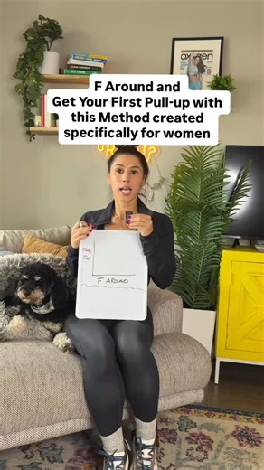 Your first pull-up is on the other side of F-ing Around… But it’s F-ing around with the RIGHT ingredients ! The right steps other wise you’re just going keep spiraling and never actually get it ! Im going to teach my exact method of how to do this in my Free Online Pull-up Workshop for Women ! Just comment the word “WORKSHOP” ⬇️🥳 and I’ll send you deets to sign-up! Things that aren’t working now though which is why you’ll never find out: 1- Assisted Pull-up Bands 2-Intimidating Exercises 3-Lat 