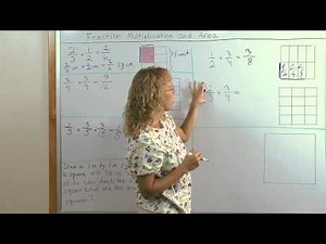 Multiplication of fractions and area of rectangles - we can represent fraction products as areas