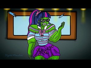 Sci twi Turns into She Hulk Animation - Crazy Transformation