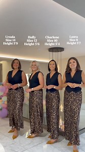 One outfit… 4 different models ✨🤩🐆 Shop skirt 👉🏼 https://walkinwardrobeonline.com/products/jane-maxi-skirt-in-leopard-print Shop heel 👉🏼 https://walkinwardrobeonline.com/products/sadie-faux-suede-buckle-mule-in-camel Love Laura xo | The Walk In Wardrobe Online