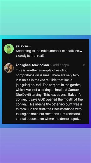 Talking Animals in the Bible?