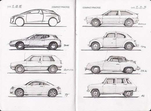 I DRAW CARS sketchbook and reference guide - Urban Sketchers
