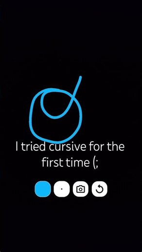 I tried cursive💀😭