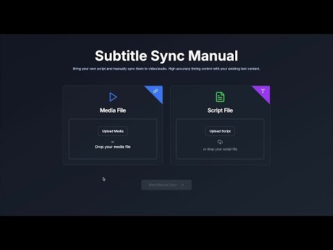 Manual Subtitle Maker | QuickLRC