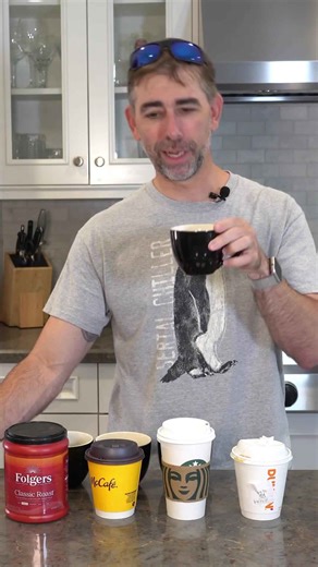 Blind coffee virgin declares the best coffee ever #shorts