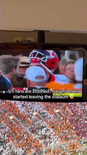Tennessee fans were in disbelief losing to Georgia 😅 #tennessee #georgia #collegefootball
